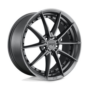 Niche M197 SECTOR Gloss Anthracite 19x8.5 +42 5x112mm 66.6mm - WheelWiz