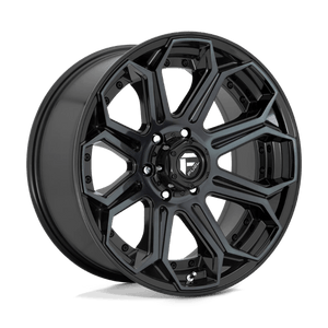 Fuel Offroad D704 SIEGE Gloss Machined Double Dark Tint 22x12 -44 5x127mm 71.5mm - WheelWiz