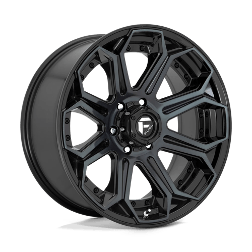 Fuel Offroad D704 SIEGE Gloss Machined Double Dark Tint 22x12 -44 5x150mm 110.1mm - WheelWiz