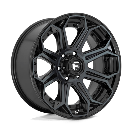 Fuel Offroad D704 SIEGE Gloss Machined Double Dark Tint 18x9 +01 6x139.7mm 106.1mm - WheelWiz