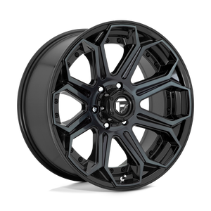 Fuel Offroad D704 SIEGE Gloss Machined Double Dark Tint 22x12 -44 5x127mm 71.5mm - WheelWiz