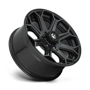 Fuel Offroad D704 SIEGE Gloss Machined Double Dark Tint 18x9 -12 5x127mm 71.5mm - WheelWiz