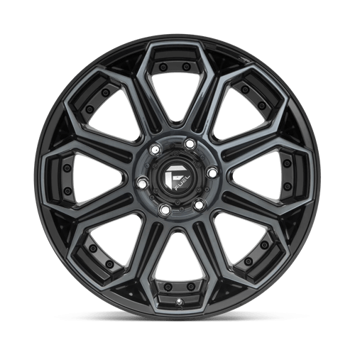 Fuel Offroad D704 SIEGE Gloss Mach Double Dark Tint 22x10 -18 6x135mm 87.1mm - Wheelwiz
