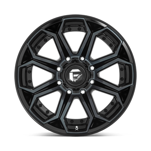 Fuel Offroad D704 SIEGE Gloss Mach Double Dark Tint 20x10 -18 8x180mm 124.2mm - Wheelwiz