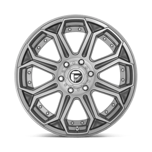 Fuel Offroad D705 SIEGE Brushed Gun Metal Tinted Clear 20x9 +1 6x135mm 87.1mm - Wheelwiz