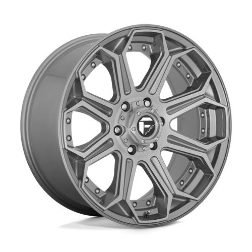 Fuel Offroad D705 SIEGE Brushed Gun Metal Tinted Clear 24x12 -44 8x170mm 125.1mm - WheelWiz