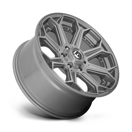 Fuel Offroad D705 SIEGE Brushed Gun Metal Tinted Clear 24x12 -44 8x165.1mm 125.1mm - WheelWiz