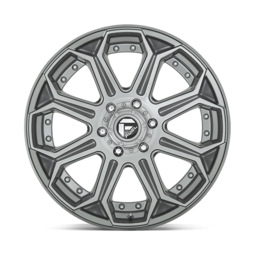 Fuel Offroad D705 SIEGE Brushed Gun Metal Tinted Clear 20x9 +20 5x139.7mm 78.1mm - WheelWiz