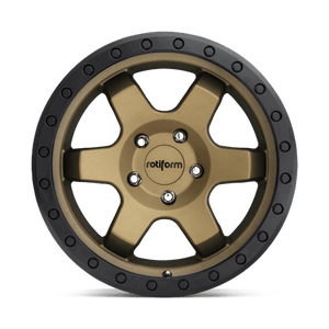 Rotiform R150 SIX-OR Matte Bronze Black Bead Ring 17x9 +1 6x135mm 87.1mm - Wheelwiz