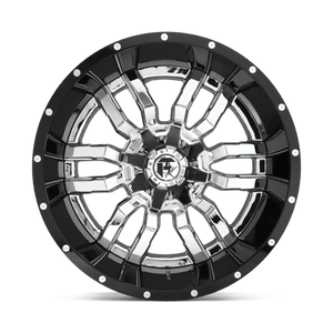 Fuel Offroad D270 SLEDGE Chrome Plated Gloss Black Lip 22x12 -44 8x170mm 125.1mm - 2 PIECE - WheelWiz