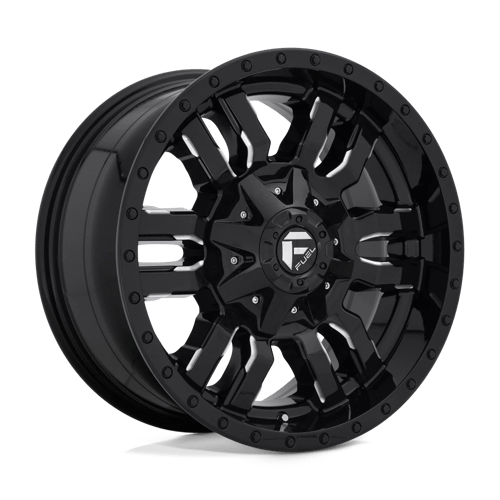 Fuel Offroad D595 SLEDGE Gloss Black Milled 18x9 +20 8x165.1mm 125.1mm - Wheelwiz