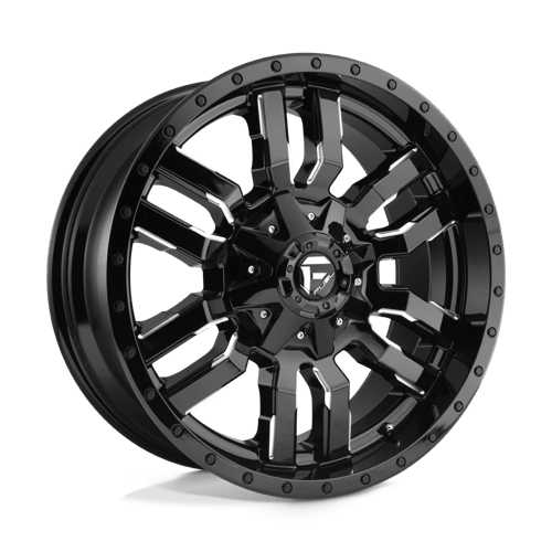 Fuel Offroad D595 SLEDGE Gloss Black Milled 20x9 +1 5x139.7|5x150mm 110.1mm - Wheelwiz