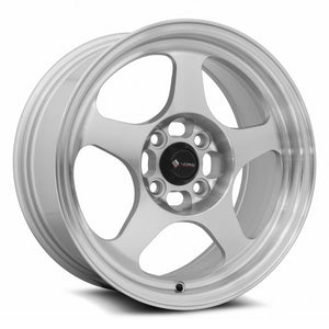 Vors SP1 Silver Machined Face 15x7 +35 4x100mm 73.1mm - Wheelwiz