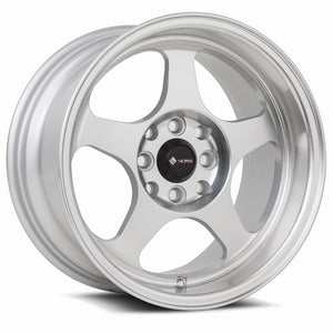 Vors SP1 Silver Machine Face Lip 15x8 +20 4x98mm 73.1mm