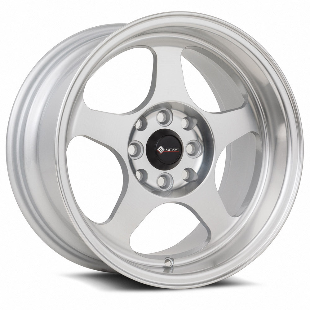 Vors SP1 Silver Machined Face 15x8 +20 4x108mm 73.1mm - Wheelwiz