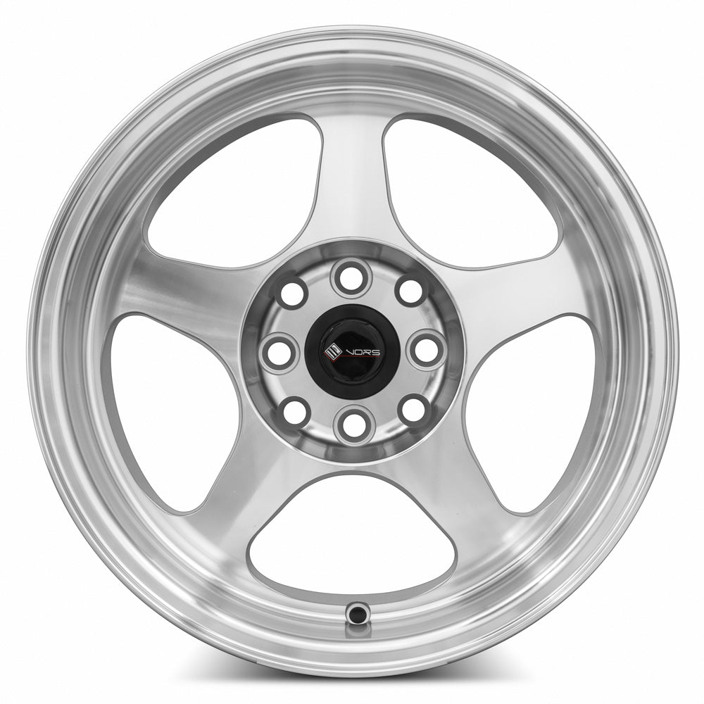 Vors SP1 Silver Machined Face 15x8 +20 4x100|4x114.3mm 73.1mm - Wheelwiz