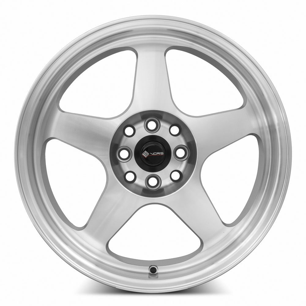 Vors SP1 Silver Machine Face Lip 17x8 +35 5x120mm 73.1mm