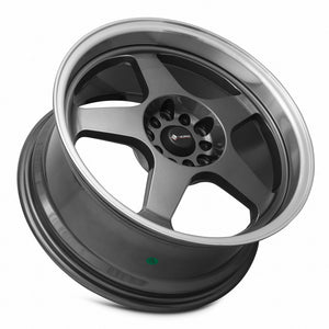 Vors SP1 Hyper Black Machine Lip 17x8 +35 5x100|5x114.3mm 73.1mm - Wheelwiz