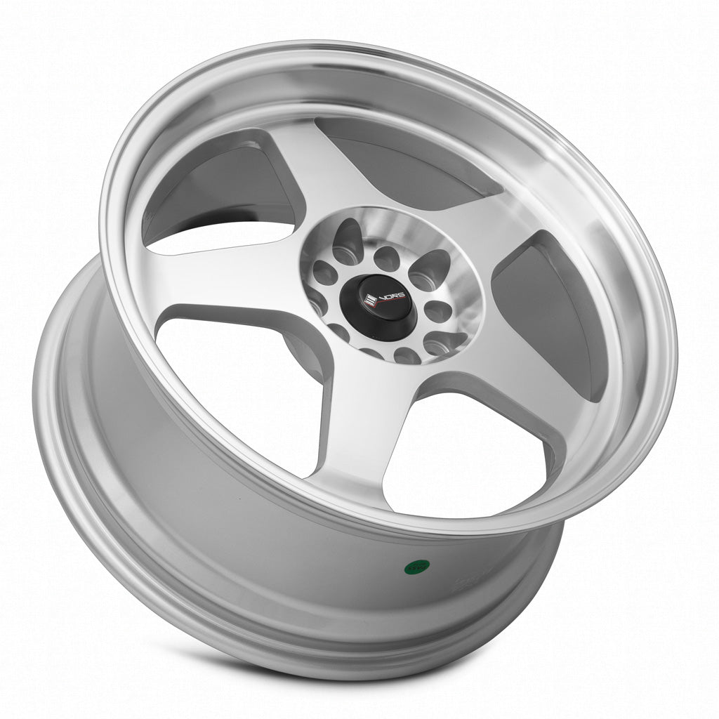 Vors SP1 Silver Machined Face 17x8 +30 4x98mm 73.1mm - Wheelwiz