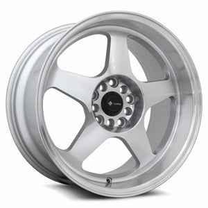 Vors SP1 Silver Machine Face Lip 17x9 +30 5x120mm 73.1mm