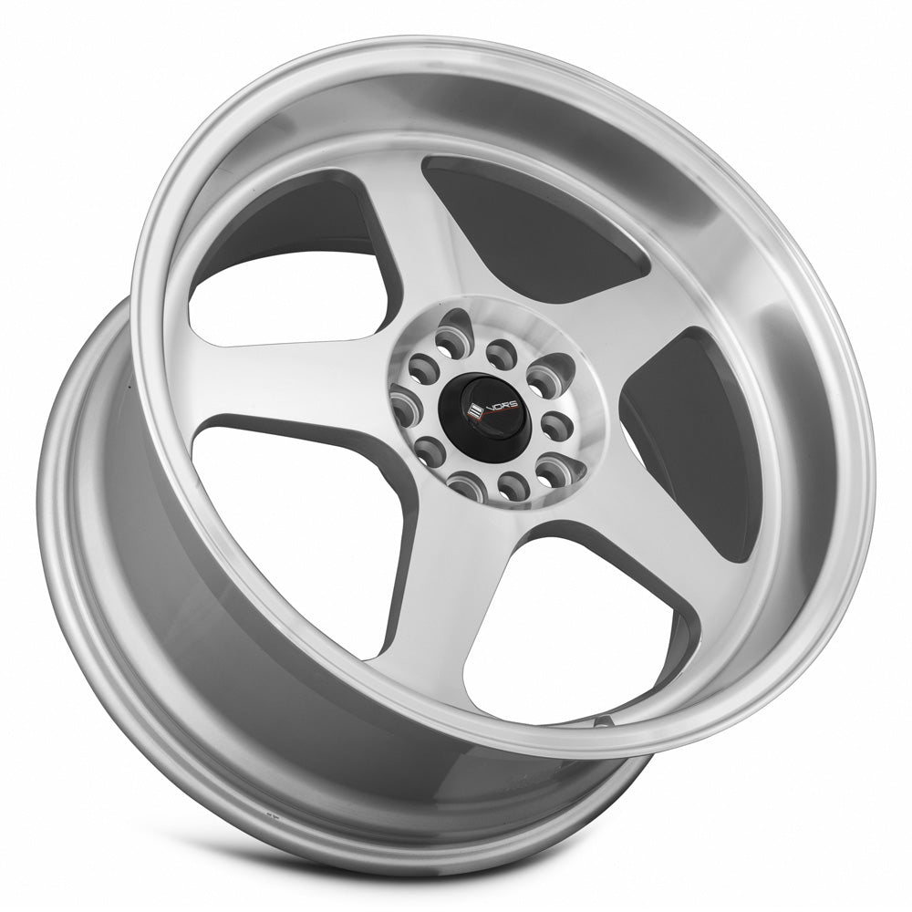 Vors SP1 Silver Machined Face 18x9 +35 5x100|5x114.3mm 73.1mm - Wheelwiz
