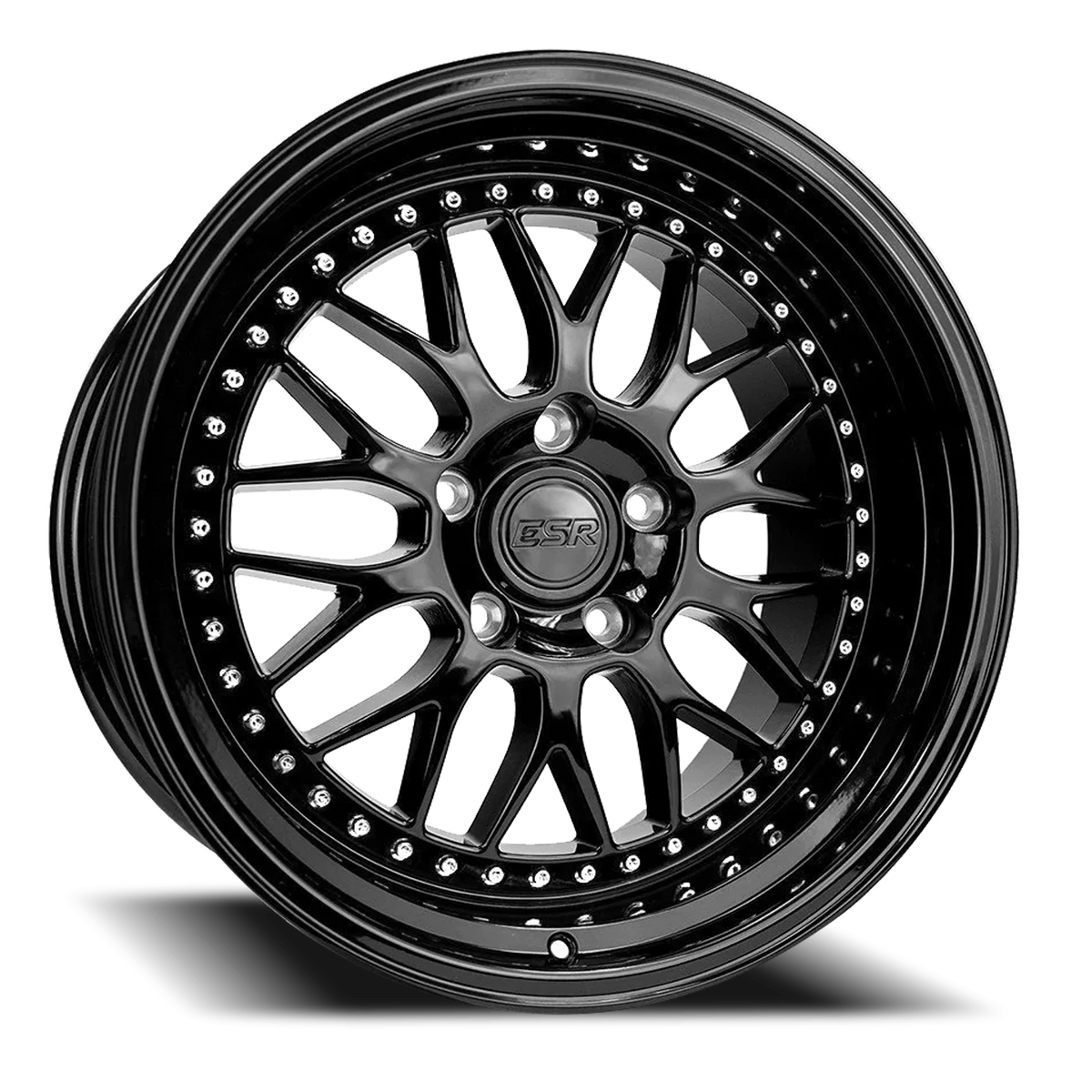 ESR Wheels SR Series SR01 Gloss Black 18x10.5 +22 5x114.3mm 73.1mm - Wheelwiz