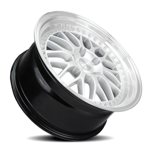 ESR Wheels SR Series SR01 Hyper Silver W/ Machined Lip 18x9.5 +22 5x105mm 73.1mm - Wheelwiz