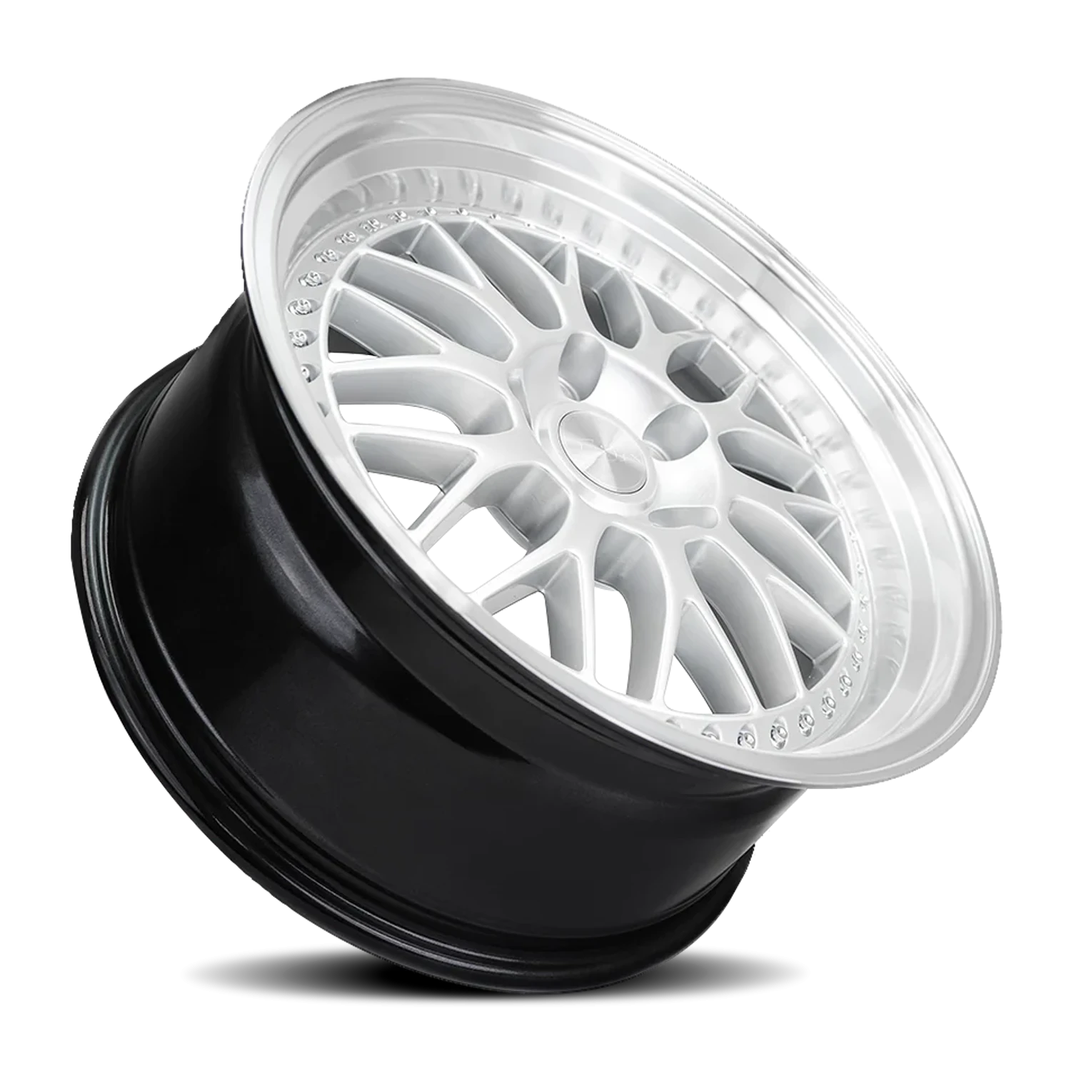 ESR Wheels SR Series SR01 Hyper Silver W/ Machined Lip 18x8.5 +30 5x114.3mm 73.1mm