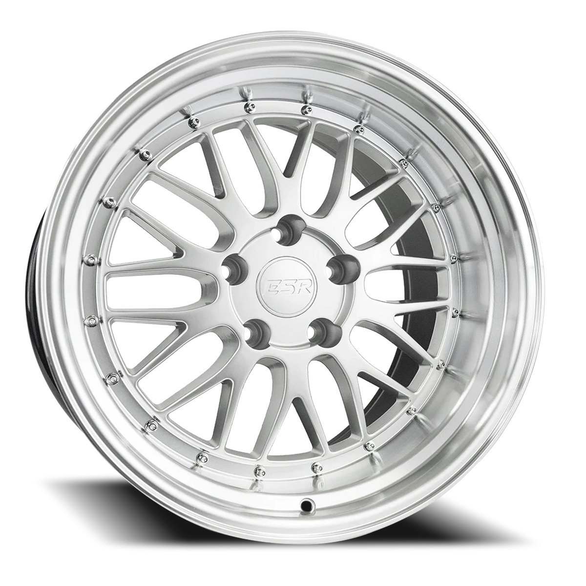 ESR Wheels SR Series SR05 Hyper Silver W/ Machined Lip 18x8.5 +30 5x105mm 73.1mm - Wheelwiz