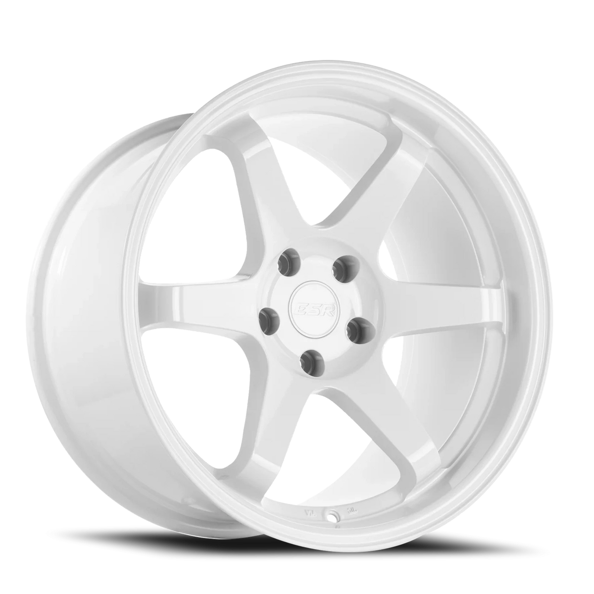 ESR Wheels SR07 Gloss White 18x9.5 +22 5x114.3mm 72.6mm - Wheelwiz