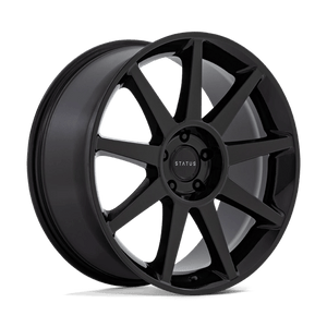 Status MAMMOTH Gloss Black 22x9.5 +30 5x120mm 72.6mm - Wheelwiz