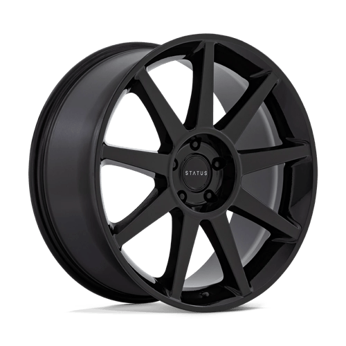 Status MAMMOTH Gloss Black 22x9.5 +30 5x114.3mm 72.6mm - Wheelwiz