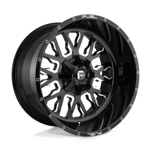 Fuel Offroad D611 STROKE Gloss Black Milled 18x9 +20 6x135|6x139.7mm 106.1mm - WheelWiz