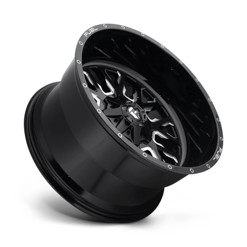 Fuel Offroad D611 STROKE Gloss Black Milled 20x10 -19 6x135|6x139.7mm 106.1mm - Wheelwiz