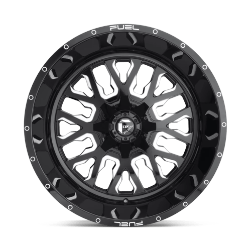 Fuel Offroad D611 STROKE Gloss Black Milled 20x10 -19 6x135|6x139.7mm 106.1mm - Wheelwiz