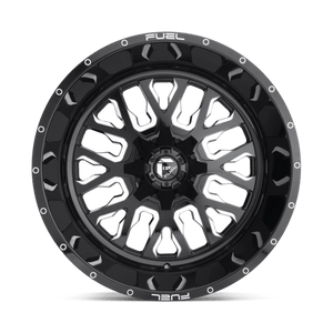 Fuel Offroad D611 STROKE Gloss Black Milled 20x10 -19 6x135|6x139.7mm 106.1mm - Wheelwiz