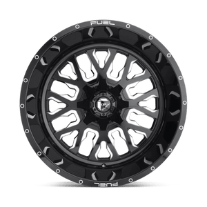 Fuel Offroad D611 STROKE Gloss Black Milled 20x9 +20 8x180mm 124.2mm - Wheelwiz
