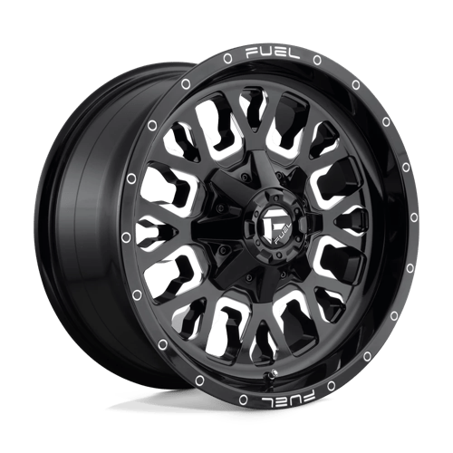 Fuel Offroad D611 STROKE Gloss Black Milled 18x9 +20 8x170mm 125.1mm - WheelWiz