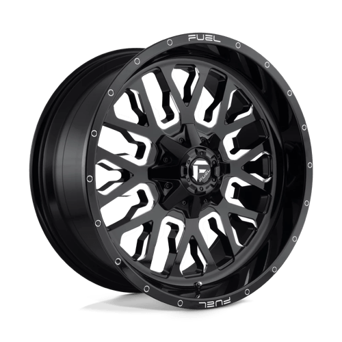 Fuel Offroad D611 STROKE Gloss Black Milled 22x10 +10 8x170mm 125.1mm - WheelWiz