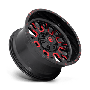 Fuel Offroad D612 STROKE Gloss Black Red Tinted Clear 18x9 +01 8x170mm 125.1mm - WheelWiz