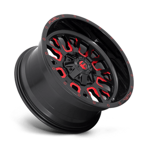 Fuel Offroad D612 STROKE Gloss Black Red Tinted Clear 22x12 -44 5x114.3|5x127mm 78.1mm - Wheelwiz
