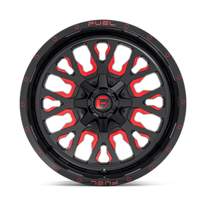 Fuel Offroad D612 STROKE Gloss Black Red Tinted Clear 22x12 -44 6x135|6x139.7mm 106.1mm - WheelWiz