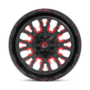 Fuel Offroad D612 STROKE Gloss Black Red Tinted Clear 20x10 -18 8x170mm 125.1mm - Wheelwiz