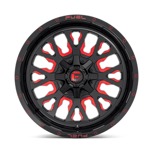 Fuel Offroad D612 STROKE Gloss Black Red Tinted Clear 20x12 -43 5x114.3|5x127mm 78.1mm - Wheelwiz