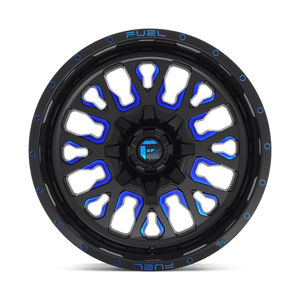 Fuel Offroad D645 STROKE Gloss Black Blue Tinted Clear 18x9 -12 8x170mm 125.1mm - WheelWiz