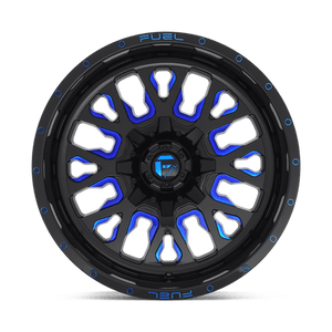 Fuel Offroad D645 STROKE Gloss Black Blue Tinted Clear 20x10 -18 5x114.3|5x127mm 78.1mm - Wheelwiz