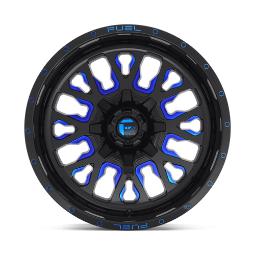 Fuel Offroad D645 STROKE Gloss Black Blue Tinted Clear 20x9 +20 5x139.7|5x150mm 110.1mm - Wheelwiz