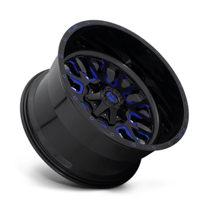 Fuel Offroad D645 STROKE Gloss Black Blue Tinted Clear 22x12 -44 8x170mm 125.1mm - Wheelwiz