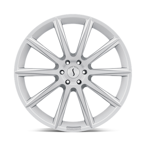 Status ZEUS Silver W/ Brushed Face 22x9.5 +35 5x127mm 71.5mm - WheelWiz