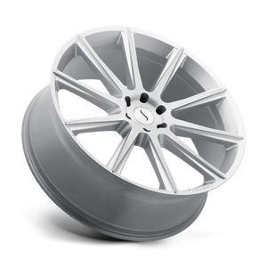 Status ZEUS Silver W/ Brushed Face 22x9.5 +35 5x127mm 71.5mm - WheelWiz